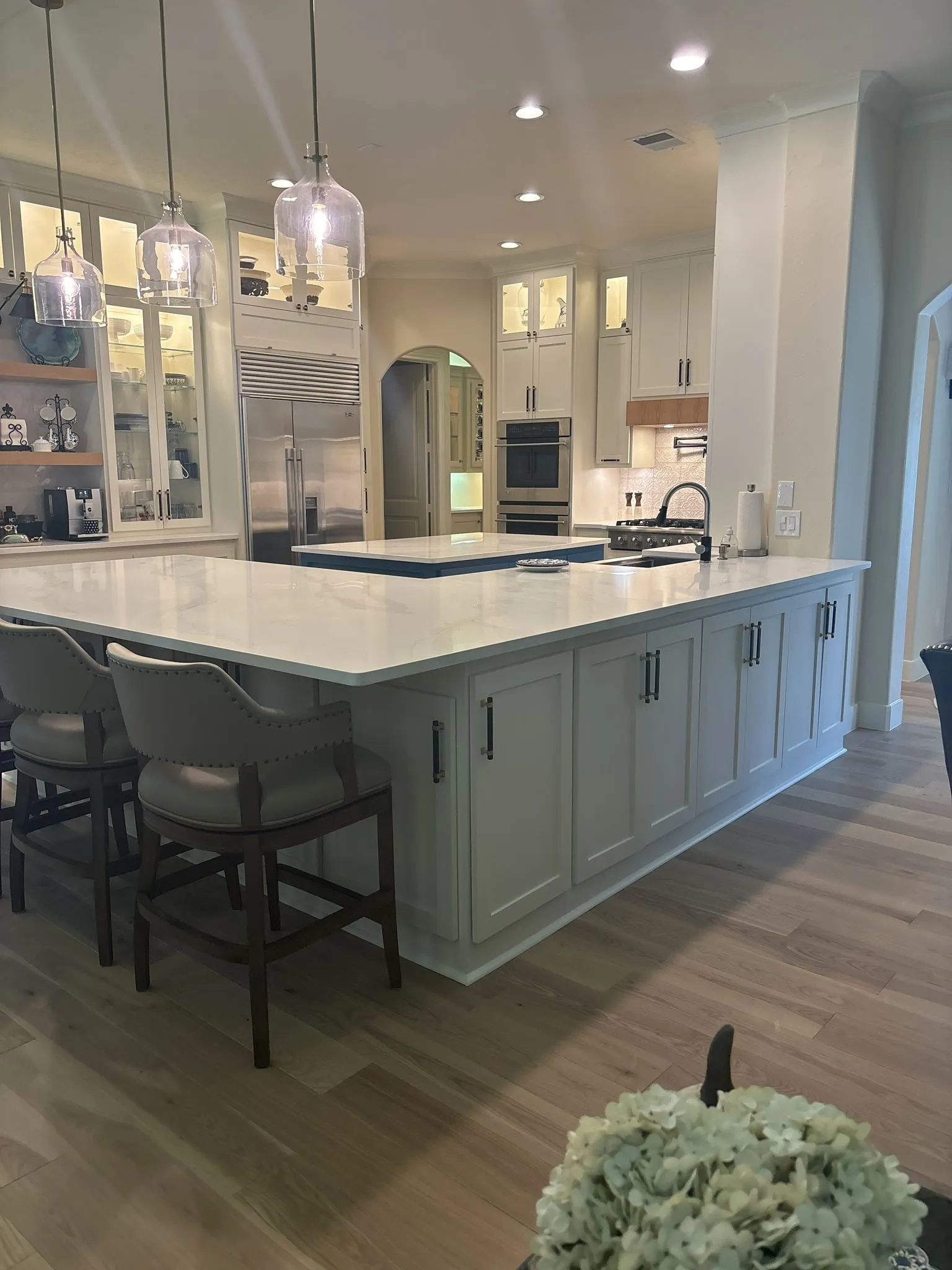 Custom built-in cabinetry and millwork from a whole home renovation in Sterling Ridge, The Woodlands, TX